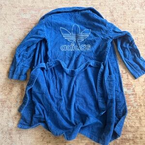 Adidas Royal Blue Terry Cloth Robe